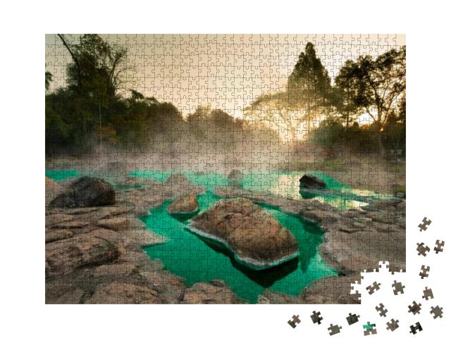 Hot Springs Onsen Natural Bath At National Park Chae Son... Jigsaw Puzzle with 1000 pieces