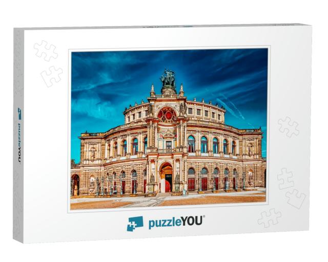 Semperoper is the Opera House of the Sachsische Staatsope... Jigsaw Puzzle