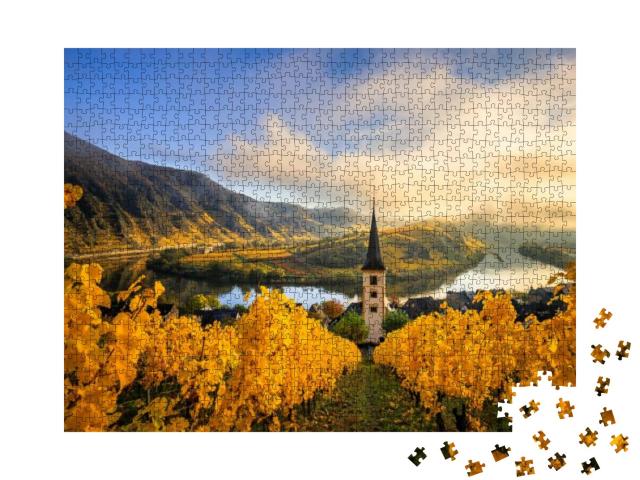 The Moselle Loop, a Beautiful River in Germany, Makes a 1... Jigsaw Puzzle with 1000 pieces