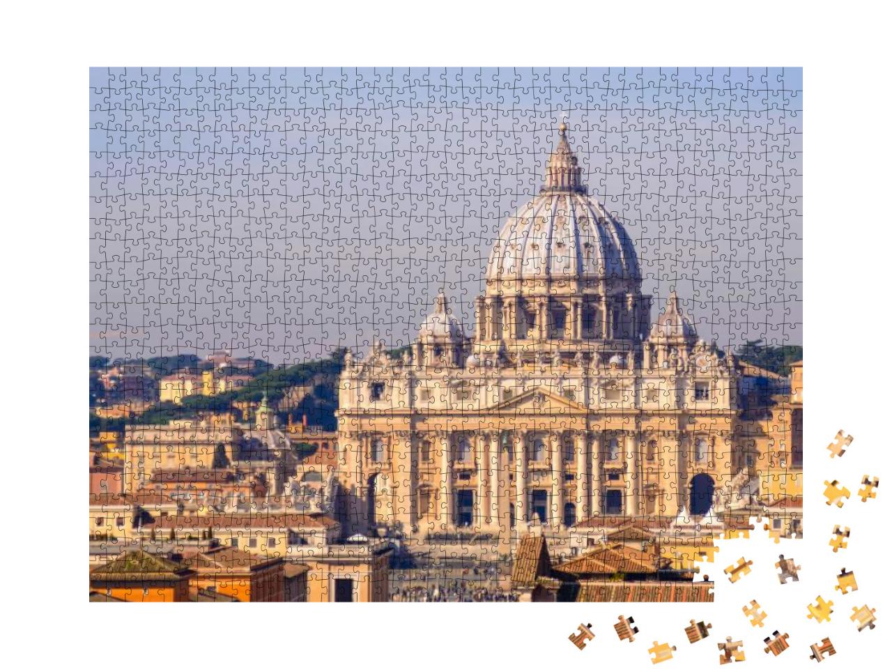 St Peters Basilica in Vatican, Rome... Jigsaw Puzzle with 1000 pieces