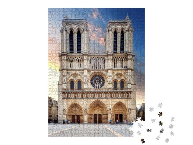 Notre Dame Cathedral - Paris... Jigsaw Puzzle with 1000 pieces