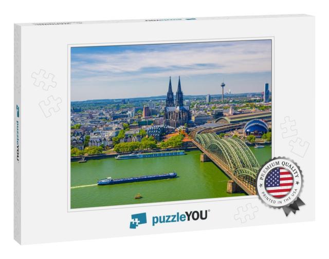 Aerial View of Cologne Cityscape of Historical City Cente... Jigsaw Puzzle