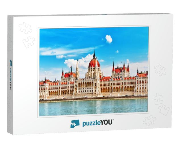 Hungarian Parliament At Daytime. Budapest. One of the Mos... Jigsaw Puzzle