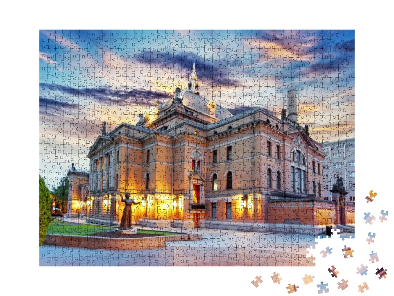 Oslo - National Theater, Norway... Jigsaw Puzzle with 1000 pieces