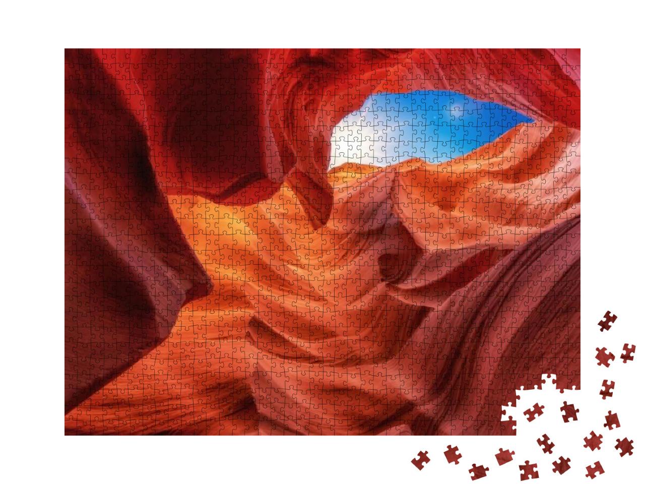 Scenic Colored Structures & Shapes in the Famous Canyon A... Jigsaw Puzzle with 1000 pieces