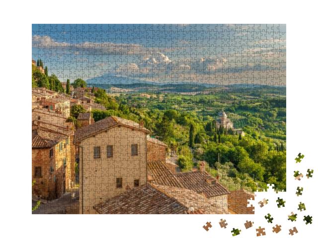 Landscape of the Tuscany Seen from the Walls of Montepulc... Jigsaw Puzzle with 1000 pieces