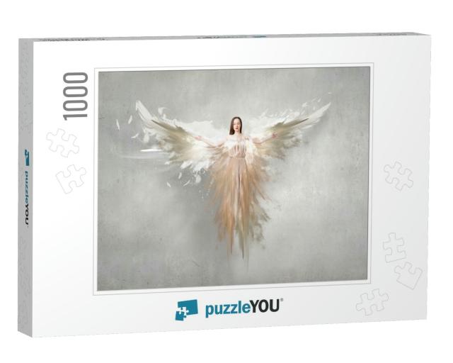 Angelic Beautiful Woman... Jigsaw Puzzle with 1000 pieces
