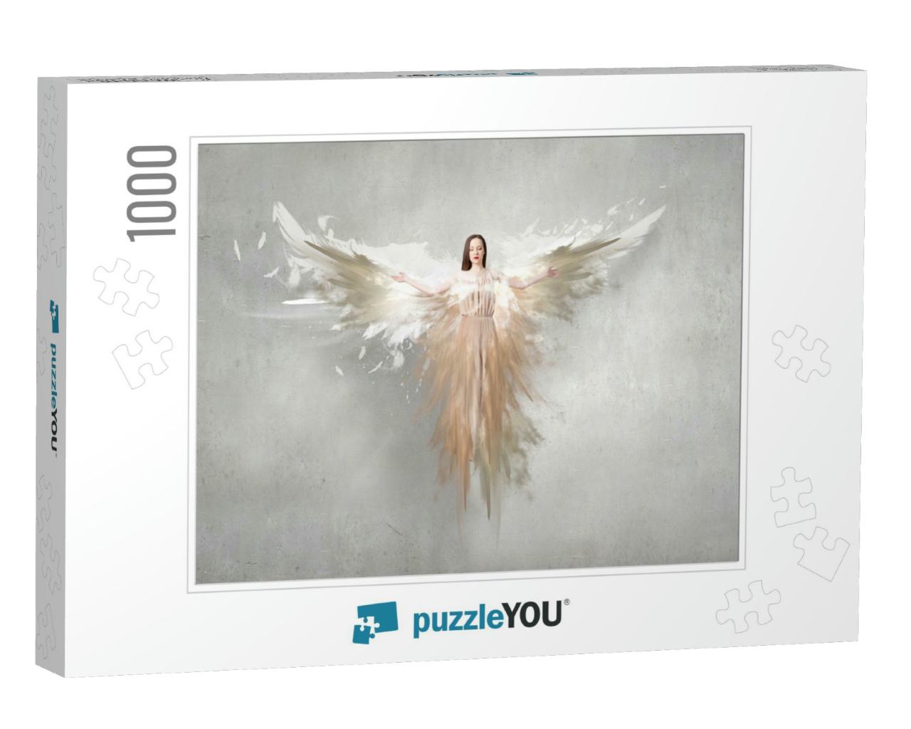 Angelic Beautiful Woman... Jigsaw Puzzle with 1000 pieces