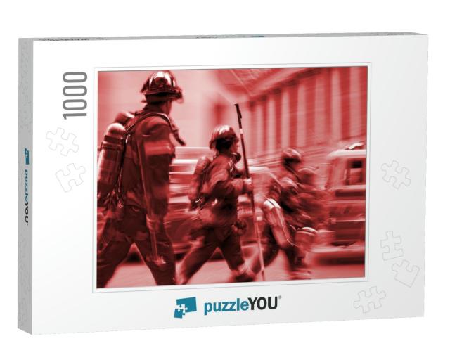 Fire Suppression & Mine Victim Assistance & Red Tonality... Jigsaw Puzzle with 1000 pieces