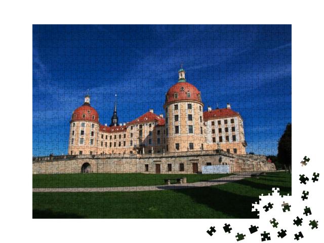 Moritzburg Schloss in Germany, Saxony... Jigsaw Puzzle with 1000 pieces
