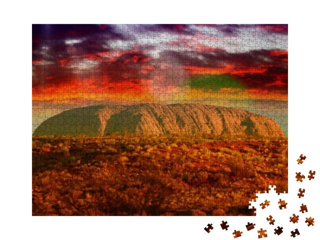 Australian Outback Colors in August... Jigsaw Puzzle with 1000 pieces