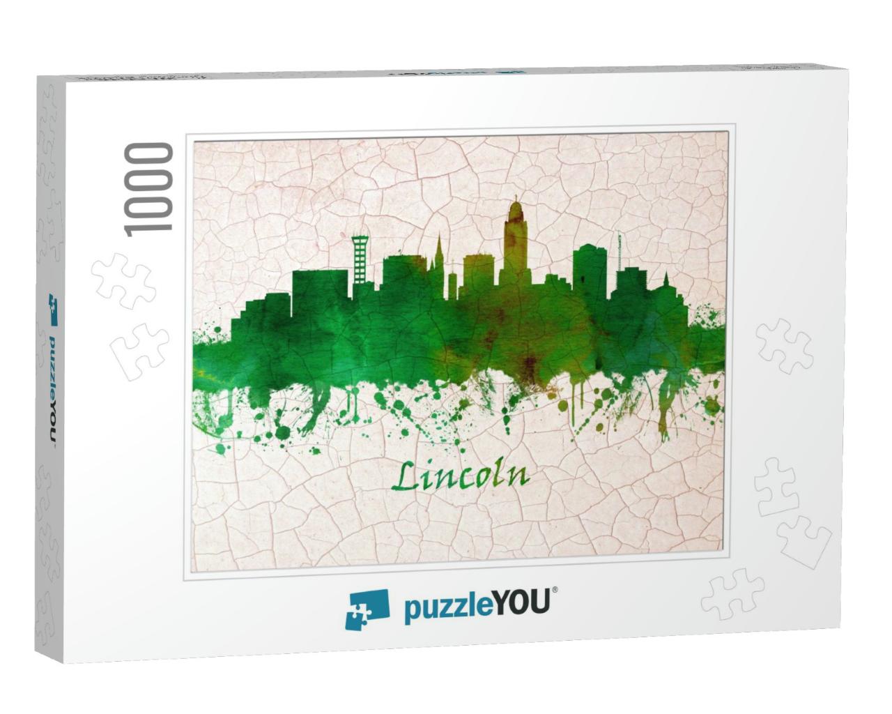 Lincoln City Nebraska Skyline... Jigsaw Puzzle with 1000 pieces