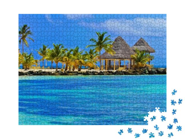 Punta Cana in Dominican Republic Beaches & Jungle... Jigsaw Puzzle with 1000 pieces