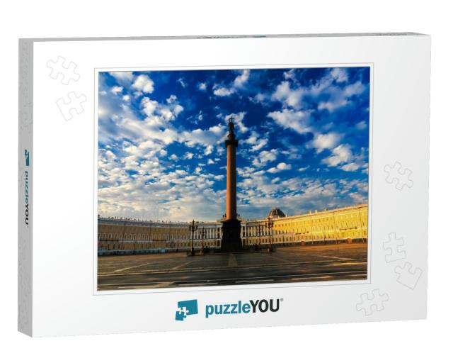 Morning At Palace Square, Saint-Petersburg, Russia... Jigsaw Puzzle