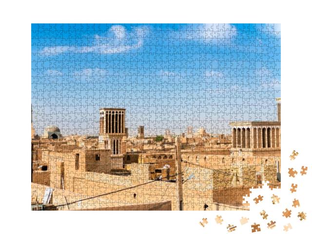 Amazing View of Traditional Iranian Windcatcher Tower Bad... Jigsaw Puzzle with 1000 pieces