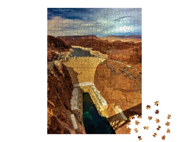 Hoover Dam in Nevada & Arizona... Jigsaw Puzzle with 1000 pieces