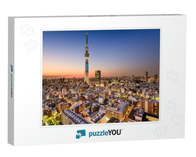 Tokyo, Japan Cityscape with the Skytree... Jigsaw Puzzle