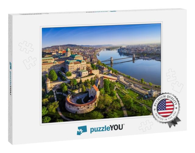 Budapest, Hungary - Aerial Panoramic Skyline View of Buda... Jigsaw Puzzle