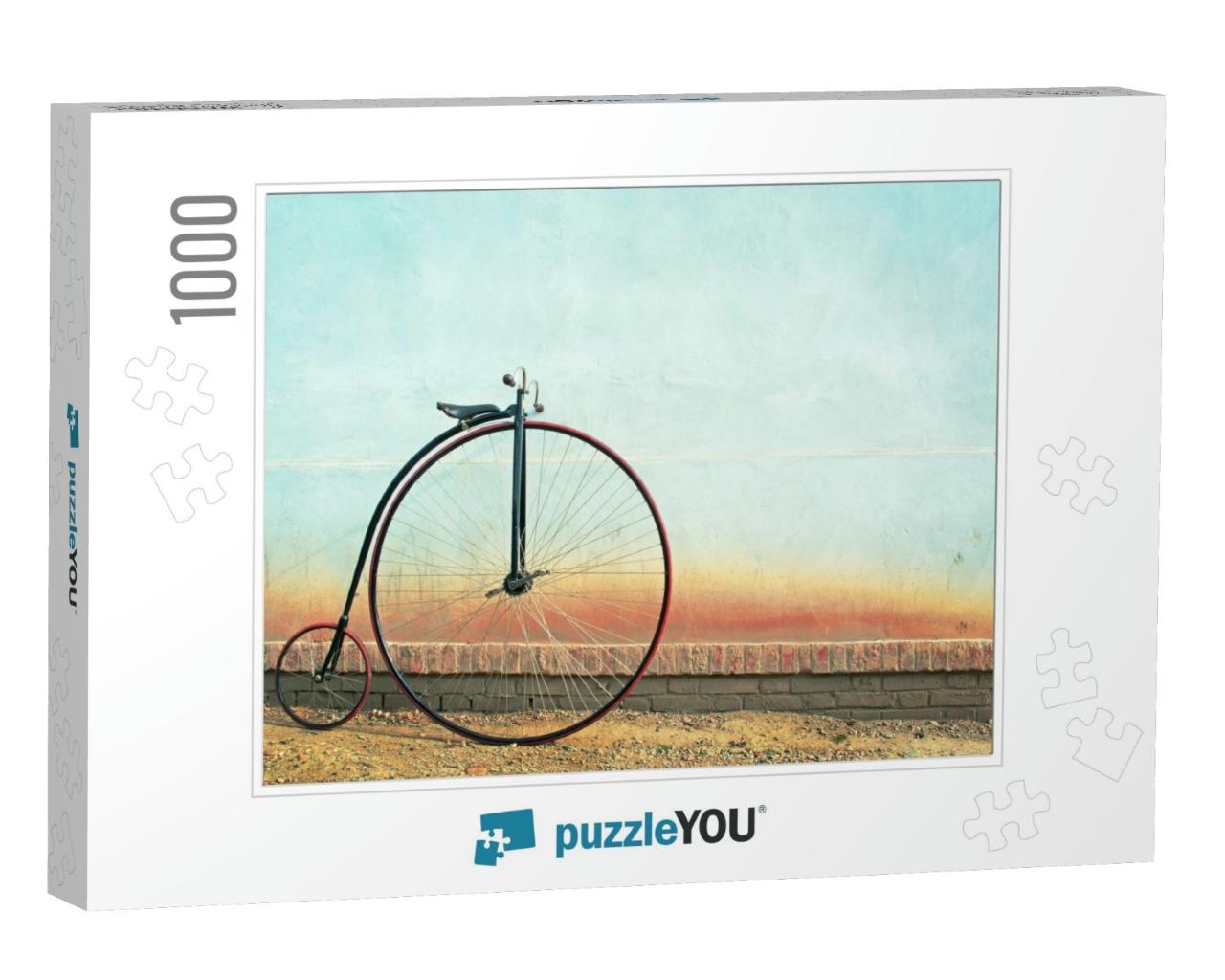 Vintage Bicycle, Penny Farthing, High Wheel, Retro... Jigsaw Puzzle with 1000 pieces