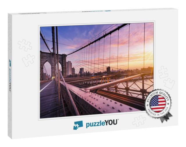 New York City, Usa, Early in the Morning on the Famous Br... Jigsaw Puzzle