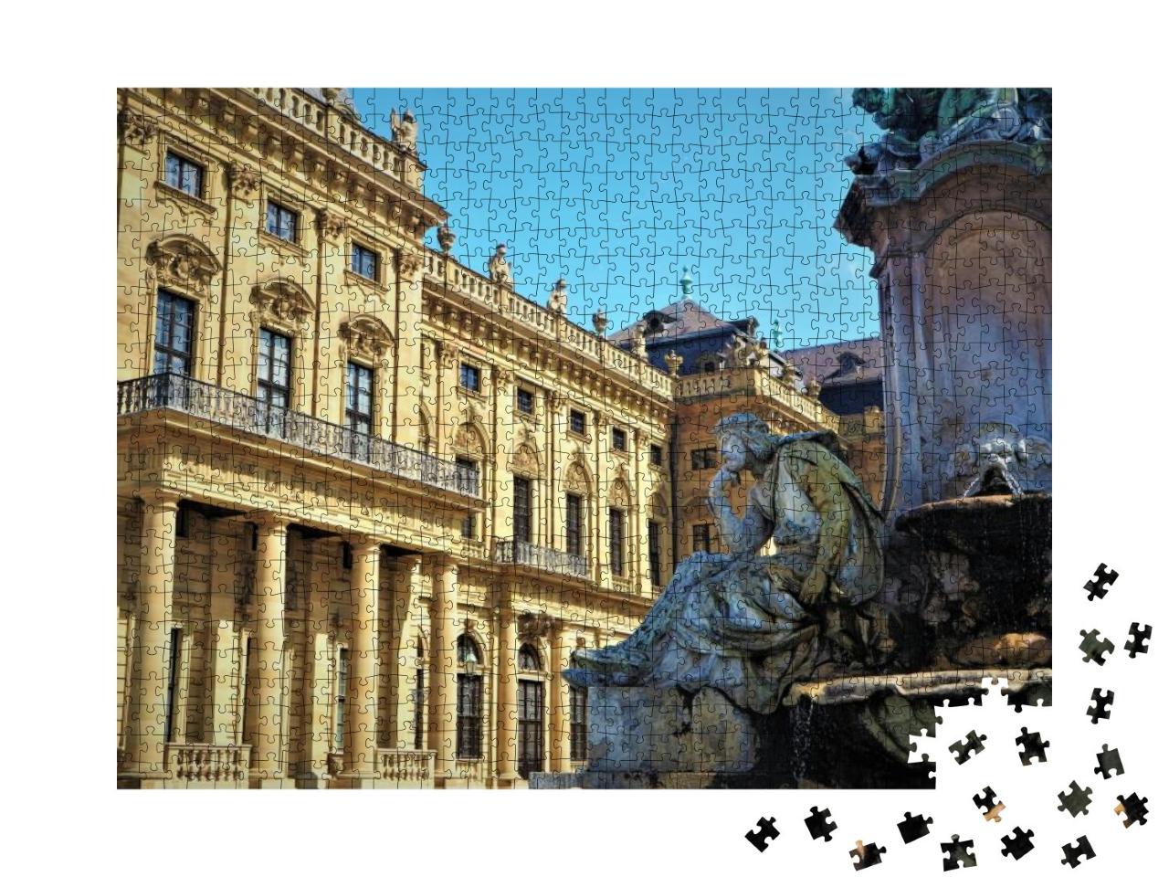 Old Town in Wurzburg, Germany... Jigsaw Puzzle with 1000 pieces