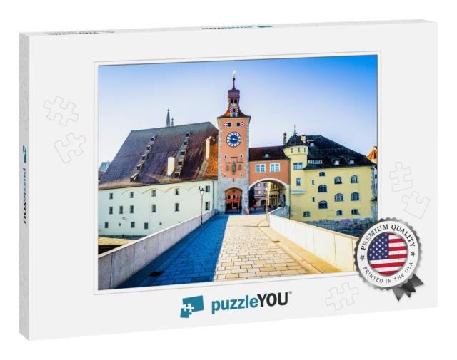 Famous Old Town Regensburg - Bavaria... Jigsaw Puzzle