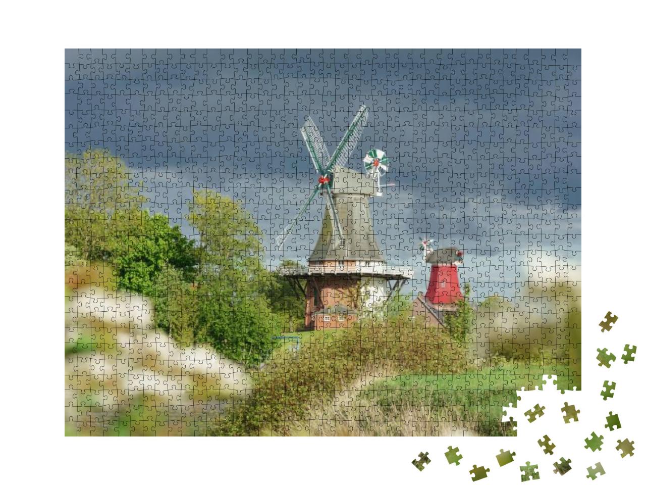 Windmill in Greetsiel, Northern Germany... Jigsaw Puzzle with 1000 pieces