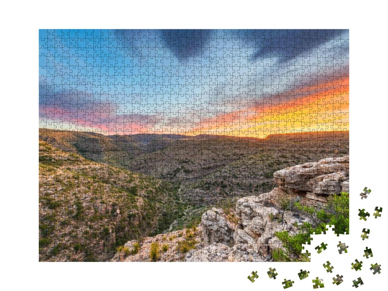 Carlsbad Cavern National Park, New Mexico, USA Overlooking... Jigsaw Puzzle with 1000 pieces