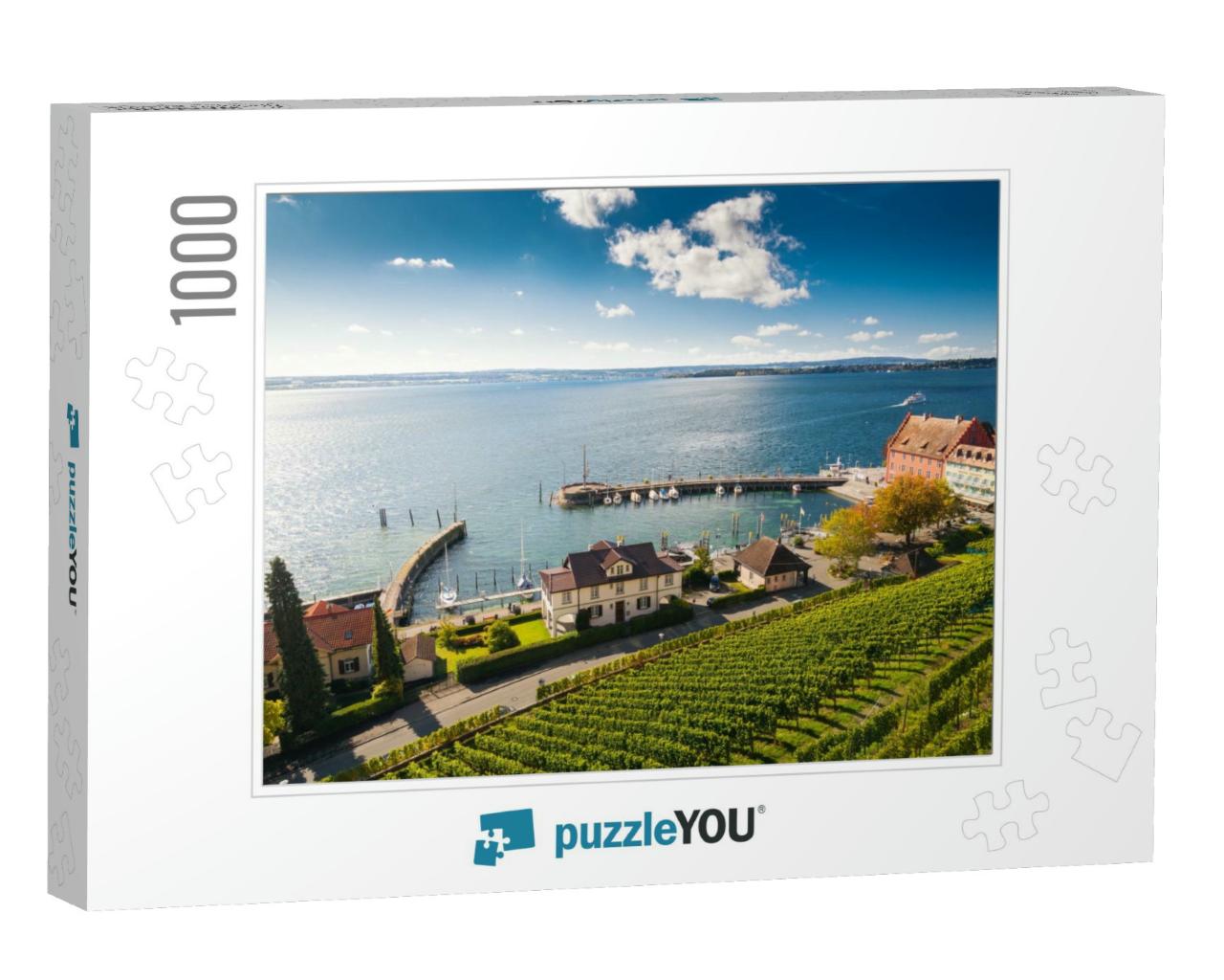 Pier in Bodensee Lake Constance in Germany... Jigsaw Puzzle with 1000 pieces