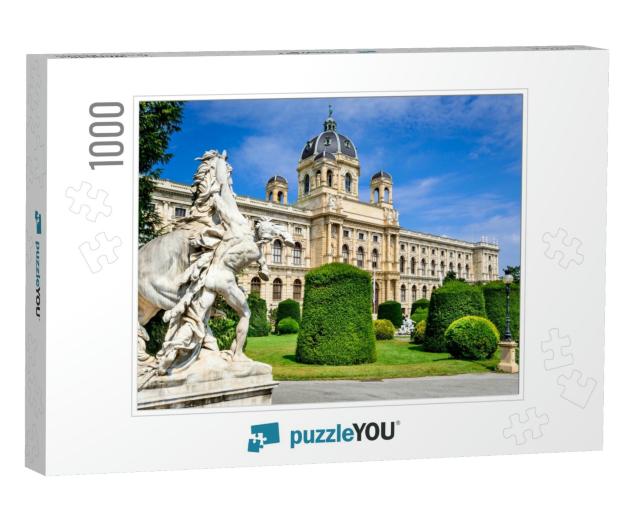 Vienna, Austria. Beautiful View of Famous Naturhistorisch... Jigsaw Puzzle with 1000 pieces