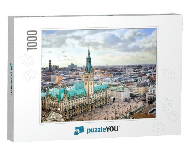 Hamburg City Hall, Germany... Jigsaw Puzzle with 1000 pieces