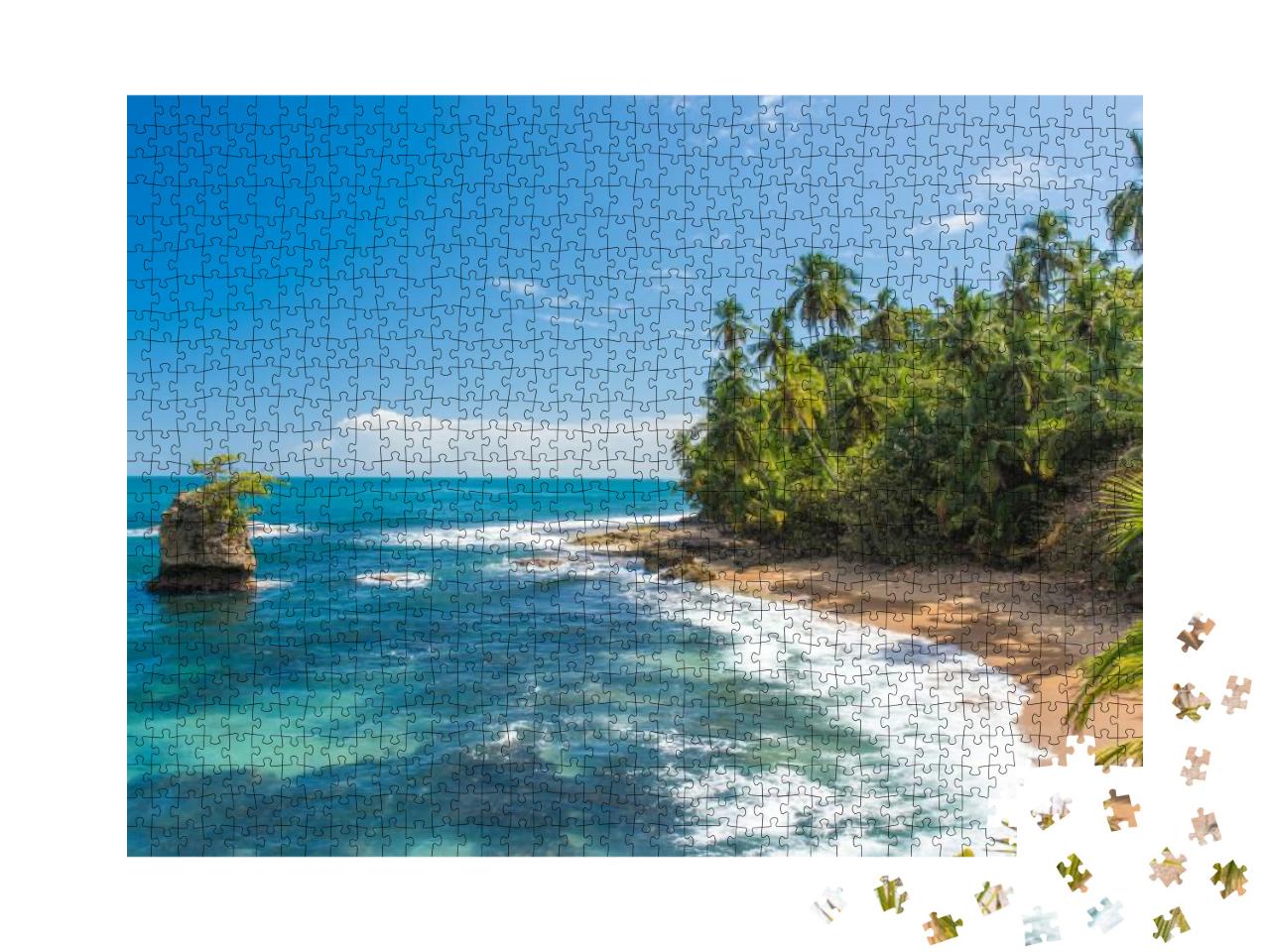 Wild Caribbean Beach of Manzanillo At Puerto Viejo, Costa... Jigsaw Puzzle with 1000 pieces