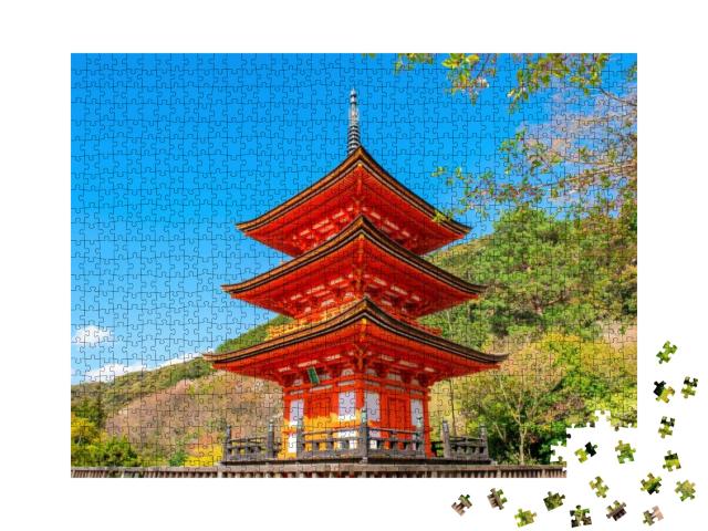 Kiyomizu-Dera or Formally Otowa-San Kiyomizu Dera on Spri... Jigsaw Puzzle with 1000 pieces