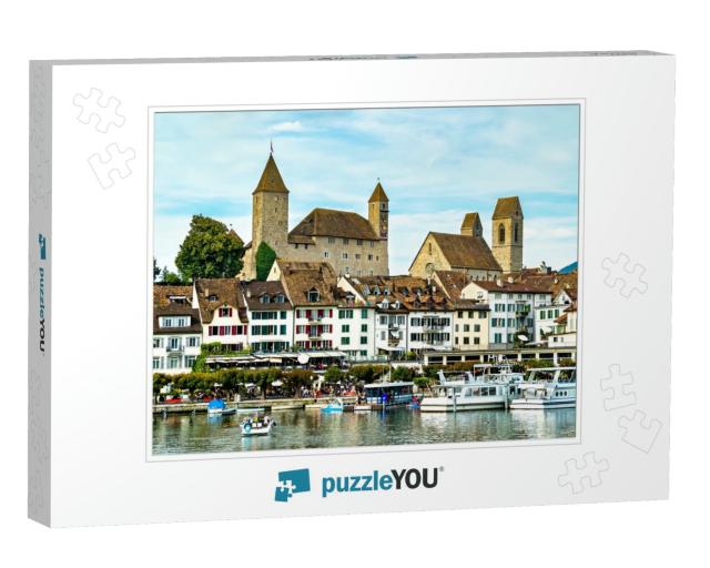 Rapperswil Castle in Rapperswil-Jona At Lake Zurich in th... Jigsaw Puzzle