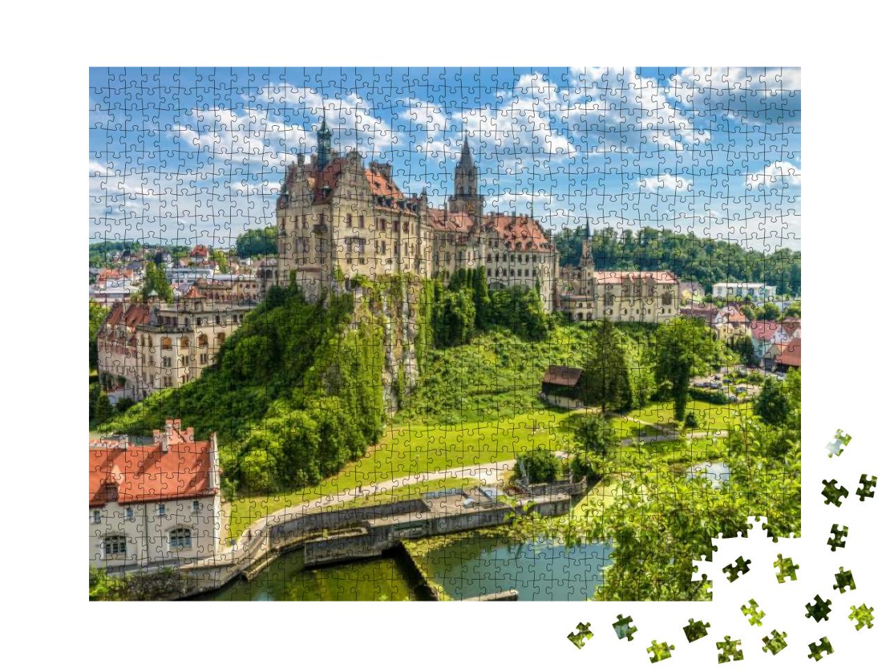Sigmaringen Castle Above Danube River, Baden-Wurttemberg... Jigsaw Puzzle with 1000 pieces