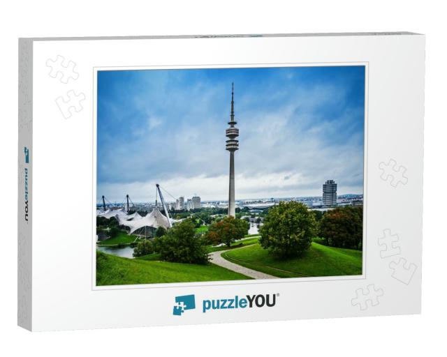 Olympic Park with Olympic Tower, Munich, Germany... Jigsaw Puzzle