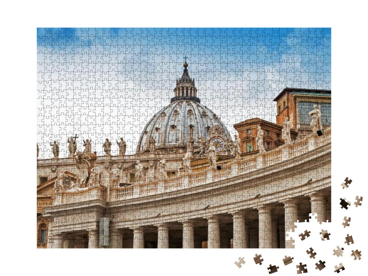 Fragments of the Papal Basilica of St. Peter in the Vatic... Jigsaw Puzzle with 1000 pieces