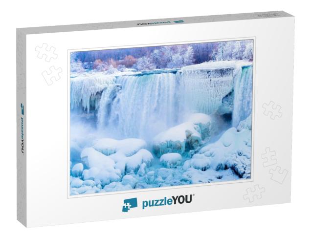 Niagara Falls Frozen During Deep Winter... Jigsaw Puzzle