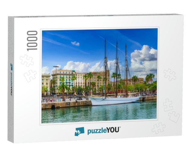 Embankment in the Port of Barcelona, Catalonia, Spain. Ar... Jigsaw Puzzle with 1000 pieces