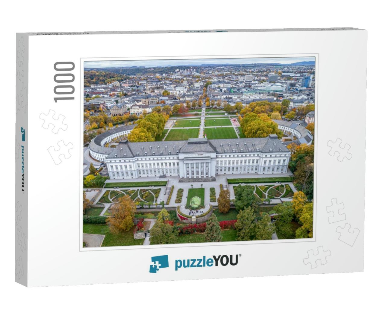 Koblenz City in Rhineland Palantino - Germany - Aerial Sh... Jigsaw Puzzle with 1000 pieces