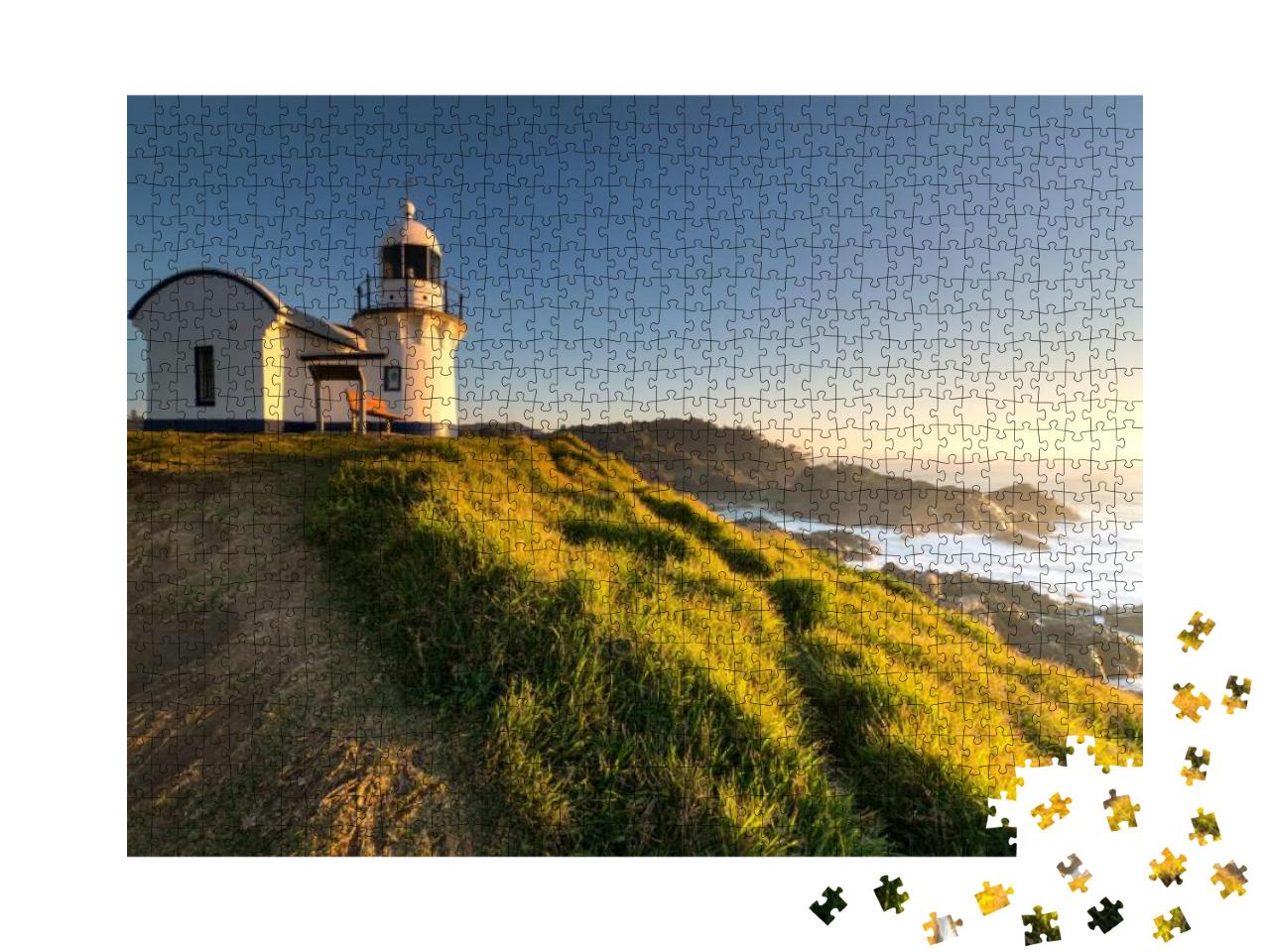 Morning Sunrise At the Tacking Point Lighthouse At Port M... Jigsaw Puzzle with 1000 pieces