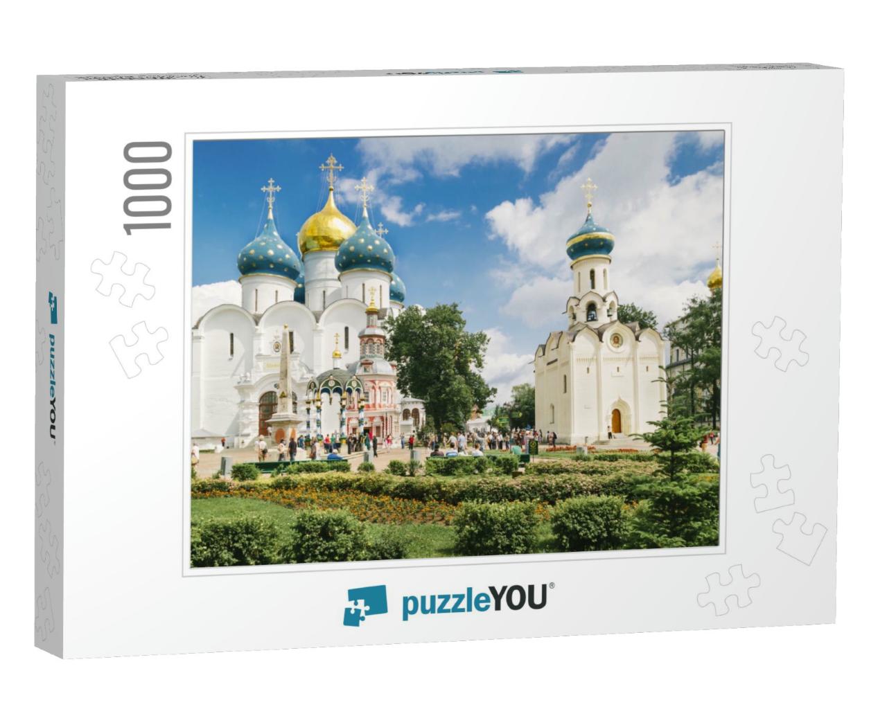 Orthodox Church in Sergiyev Posad Monastery Russia... Jigsaw Puzzle with 1000 pieces