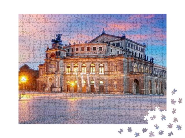 Dresden - Semperoper... Jigsaw Puzzle with 1000 pieces