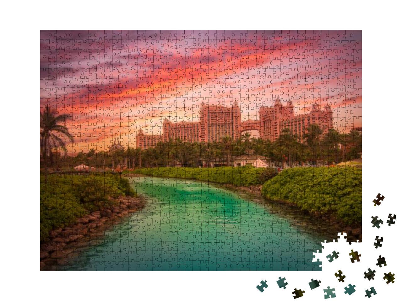 Paradise Island Bahamas Panoramic Aerial View... Jigsaw Puzzle with 1000 pieces