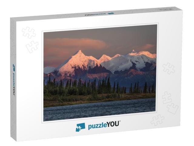 August 29, 2016 - Sunset on Mount Denali Previously Known... Jigsaw Puzzle