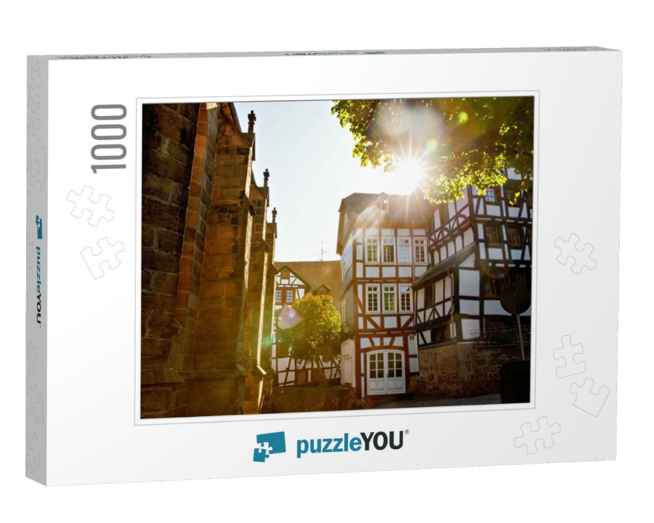 Cityscape of the German City of Marburg with Historical T... Jigsaw Puzzle with 1000 pieces