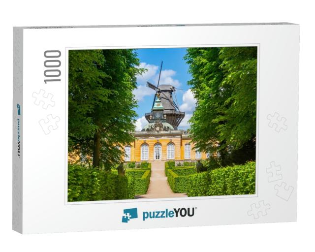 New Chambers Neue Kammern Palace & Windmill Windmuhle in... Jigsaw Puzzle with 1000 pieces