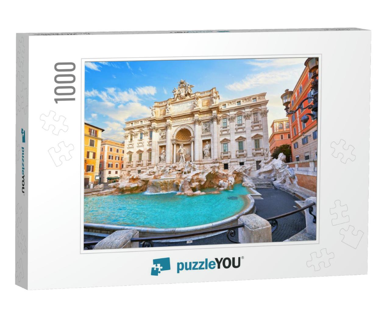 Trevi Fountain in Rome, Italy. Ancient Fountain. Roman St... Jigsaw Puzzle with 1000 pieces