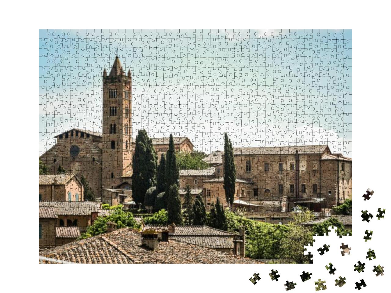 Siena Skyline with the Campanile Tower of the Basilica of... Jigsaw Puzzle with 1000 pieces