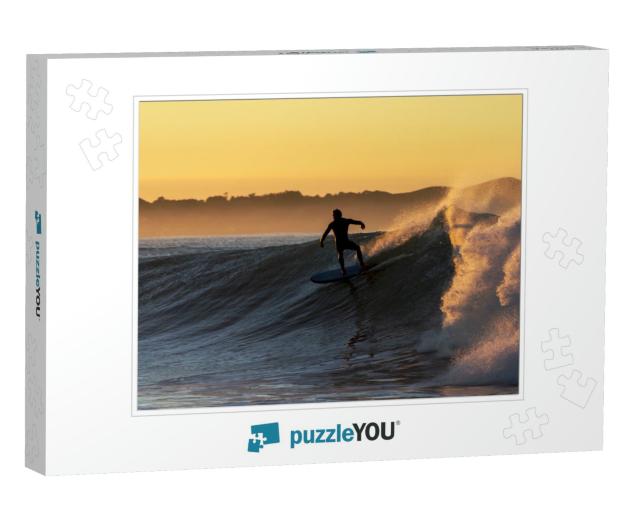 Dawn Surfing, with Quality Waves & Stunning Morning. Loca... Jigsaw Puzzle